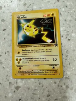POKEMON TCG PIKACHU BLACK STAR PROMO-FOIL STAMPEDSUPER HIGH GRADE NM/NMM - Image 1
