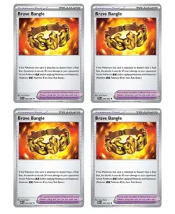 [4x Playset] Brave Bangle 080/086 Sv: White Flare Pokemon TCG - Image 1