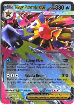 Mega Starmie ex 021/088 Double Rare Perfect Order Pokemon - Image 1