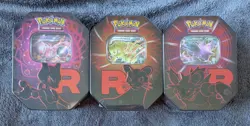 Pokemon TCG Persian Nidoking Mewtwo Team Rocket Tin Set - New & Sealed - Image 1