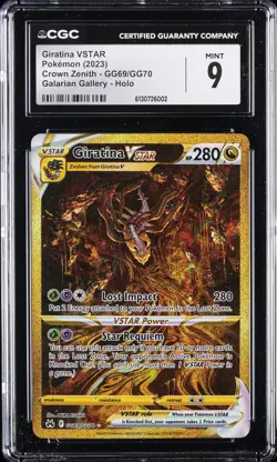 2023 POKEMON CROWN ZENITH - GALARIAN GALLERY - HOLO GIRATINA VSTAR CGC 9 - Image 1