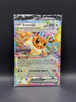 Eevee ex 075/131 STAMPED SEALED PRISMATIC EVOLUTIONS STAMP PROMO Pokemon English - Image 2