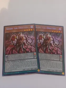 YUGIOH 1ST ED. BLZD-EN083 SHADE THE OBSCURE-SECRET RARE-2 AVAILABLE-IN HAND-CHEA - Image 1