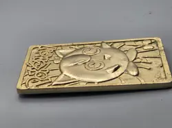 1999 Jigglypuff Burger King Nintendo Pokemon 23K Gold Plated Trading Card Bar - Image 4