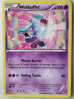 Wobbuffet 67/162 DMG - B1G1F - XY Breakthrough Pokemon Card Akira Komayama Art - Image 1