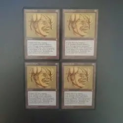 MTG Jesters Mask ICE Set of 4 Collectible Magic Cards - Image 1