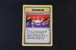 Super Energy Removal 79/102 Non Holo Rare Pokemon Card Base Set 1 Moderate Play - Image 1