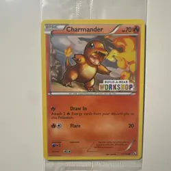 Build a Bear Pokemon Card Charmander Promo Trading Card TCG SEALED NEW - Image 2