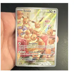 Pokemon Eevee 188/167 Illustration Rare Holo Sv06: Twilight Masquerade Card - Image 1