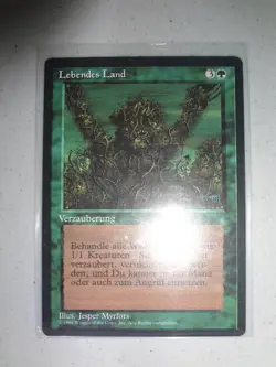 MTG MAGIC THE GATHERING CARD ORIGINAL LIVING LANDS GERMAN RARE FBB VTG GREEN X1 - Image 3