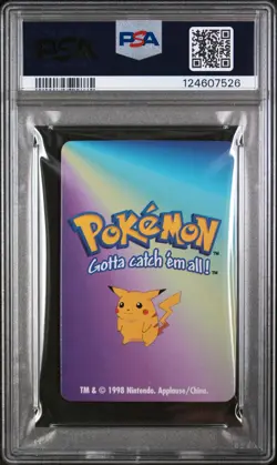 1998 KFC POKEMON CARD GAME #25 PIKACHU PSA 8 - Image 2