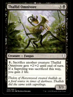 2018 MTG Thallid Omnivore Common Dominaria #106 - Image 1