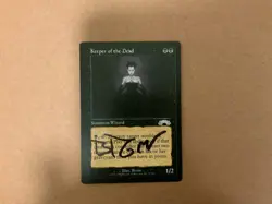 MTG Magic Keeper of the Dead Signed Artist Proof with Sketch x1 Exodus EXO Brom - Image 1