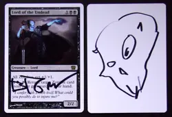 SKETCHED MTG Artist Proof _ Brom _ Eighth Ed 8E _ LORD OF THE UNDEAD _VHTF 1/50! - Image 1