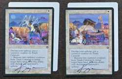SIGNED MtG Magic Kaja Foglio Artist Proof _ Homelands _ Trade Caravan A+B_ 1/50! - Image 1
