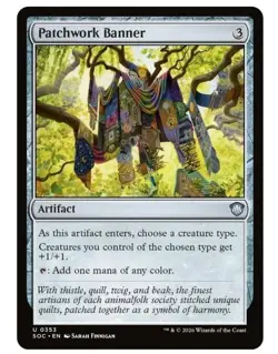 1x MTG Patchwork Banner - Strixhaven Artifact! NM Mint - Image 1