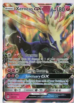 Xerneas GX 90/131 Pokemon Forbidden Light Ultra Rare Holo LP - Image 1