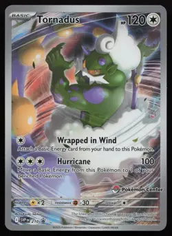 Tornadus (Pokemon Center Exclusive) 210 Holo Scarlet & Violet Promo Pokemon NM - Image 1