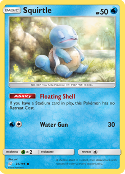 Squirtle (22) Reverse Holo - Team Up Near Mint Pokemon TCG - Image 1
