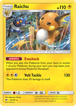 Raichu Reverse Holo - Burning Shadows Near Mint Pokemon TCG - Image 1