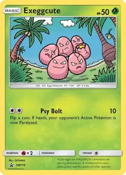 Exeggcute - SM119 - Hidden Fates Near Mint Pokemon TCG - Image 1
