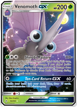 Venomoth GX - Unbroken Bonds Near Mint Pokemon TCG - Image 1