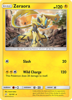 Zeraora Reverse Holo - Team Up Near Mint Pokemon TCG - Image 1