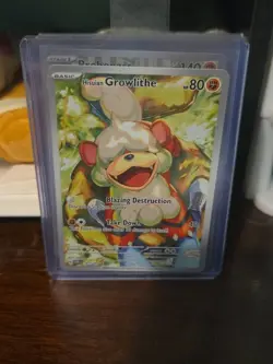 Pokemon TCG Hisuian Growlithe Twilight Masquerade IR 181/167 - Image 1