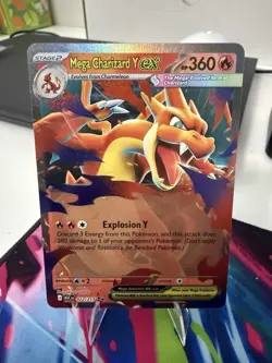 Mega Charizard Y ex 022/217 Ascended Heroes English Pokemon TCG NM - Image 1