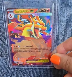Pokemon TCG Mega Charizard Y EX 022/217 Rare Holo Full Art Stage 2 360 HP ASC - Image 1