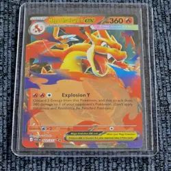 Pokemon TCG Mega Charizard Y EX 022/217 Rare Holo Full Art Stage 2 360 HP ASC - Image 3