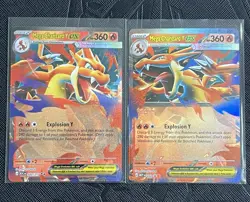 Pokemon TCG Mega Charizard Y ex 022/217 + No. 030 Holo Rare Set (English) - NM - Image 1