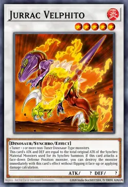 Jurrac Velphito BLMM-EN149 1st ED Yu-Gi-Oh! ULTRA RARE - Image 1