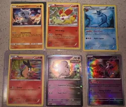 Pokemon TCG 6 Card Lot Cubone Fennekin Vaporeon Tepig Scream Tail Fezandipiti - Image 1