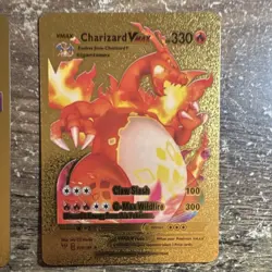 Pokemon Charizard VMAX & Mewtwo & Mew GX Foil Tag Team Card Lot - Image 1