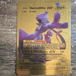 Pokemon Charizard VMAX & Mewtwo & Mew GX Foil Tag Team Card Lot - Image 2