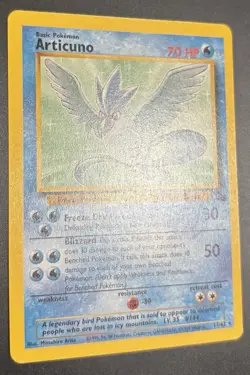 Pokemon Articuno Fossil 17/62 Rare Unlimited Rare Pokemon Card TCG non-holo 11 - Image 2