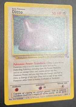 Pokemon Ditto Fossil 18/62 Rare Unlimited Rare Pokemon Card TCG non-holo 23 - Image 4