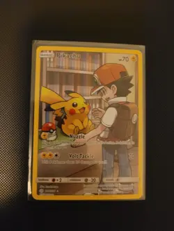 Pokemon TCG Sun & Moon Cosmic Eclipse Pikachu Card 241/236 Secret Rare Holo - Image 3