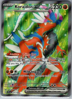 Koraidon ex 231/198 SV01: Scarlet & Violet Base Set - Pokemon Card - NM - Image 1