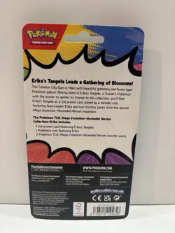 Pokemon TCG 2 Pack Blister Sealed Promo Card Coin Ascended Heroes Erika Tangela - Image 2