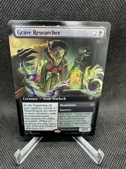 Grave Researcher (Extended Art) #325 (Foil) Secrets of Strixhaven Magic MTG - Image 1