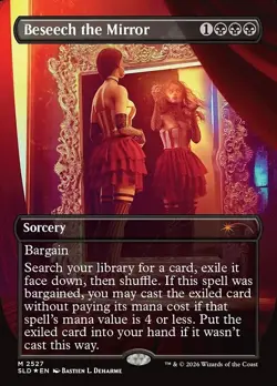 IN HAND Beseech The Mirror FOIL (Borderless) Secret Lair Vegas 2026 Ships Now - Image 1