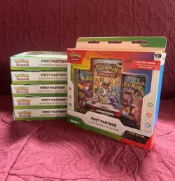 Pokemon First Partner Series 1 Illustration Collection - Lot of 6 Boxes! Sealed - Image 1