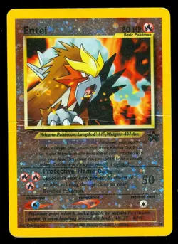 Pokemon ENTEI 34 - Rev Holo PROMO - HEAVY PLAY - Image 1
