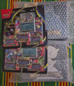 Pokemon TCG ETB Set: 1x Phantasmal Flames ETB + 1x Mega Lucario ETB - Image 1