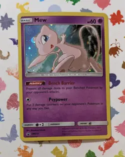 Pokemon TCG Mew SM215 Sun and Moon Hidden Fates Promo English Holo 2017 - Image 1