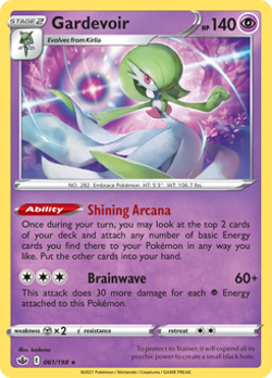 Gardevoir Reverse Holo - Chilling Reign Near Mint Pokemon TCG - Image 1
