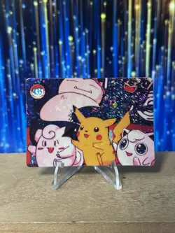 Pokemon Pocket Monsters Vending Prism Holo Vintage Sticker #435 PIKACHU SNORLAX - Image 1