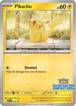 Pikachu - 214 (Illustration C... - Scarlet & Violet Promos Near Mint Pokemon TCG - Image 1